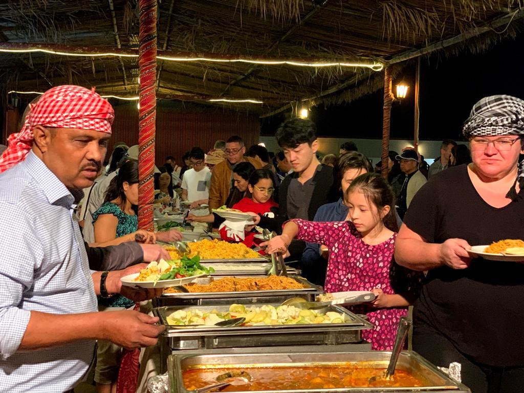 Desert safari Dubai- Buffet in Desert camp